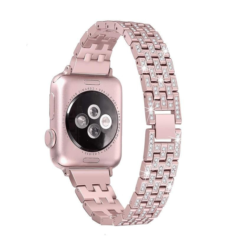 Apple Watch Band Series Women's Diamond Steel Bracelet