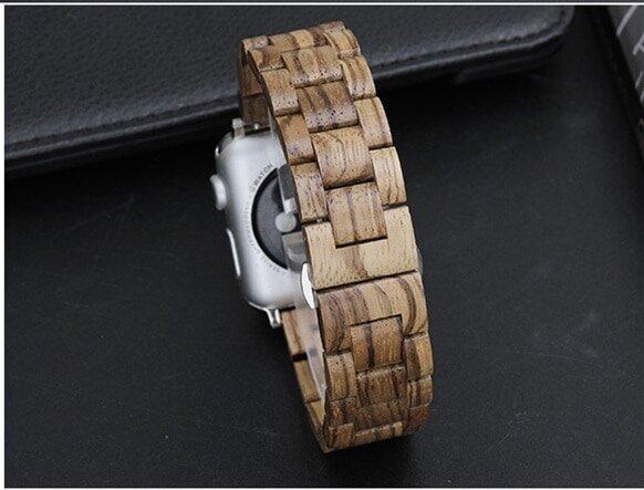 Watches Light Brown / 38mm / 40mm Apple watch band, Green Natural Bamboo Watchbands, Wood Watch strap, iWatch fits 44mm,  42mm, 40mm, 38mm, Series 1 2 3 4 5 6