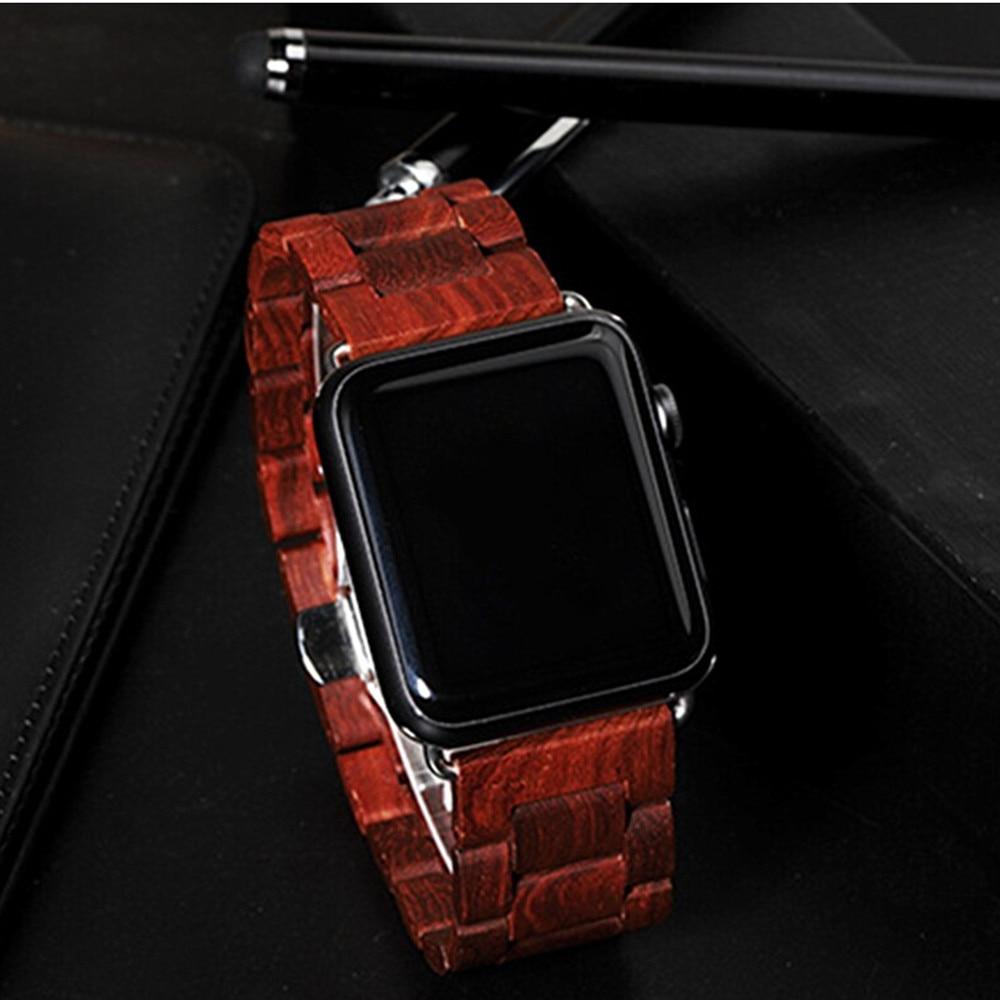 Watchbands Apple Watch Band Series 6 5 4 Band Stylish Wooden Strap Wood Watchband