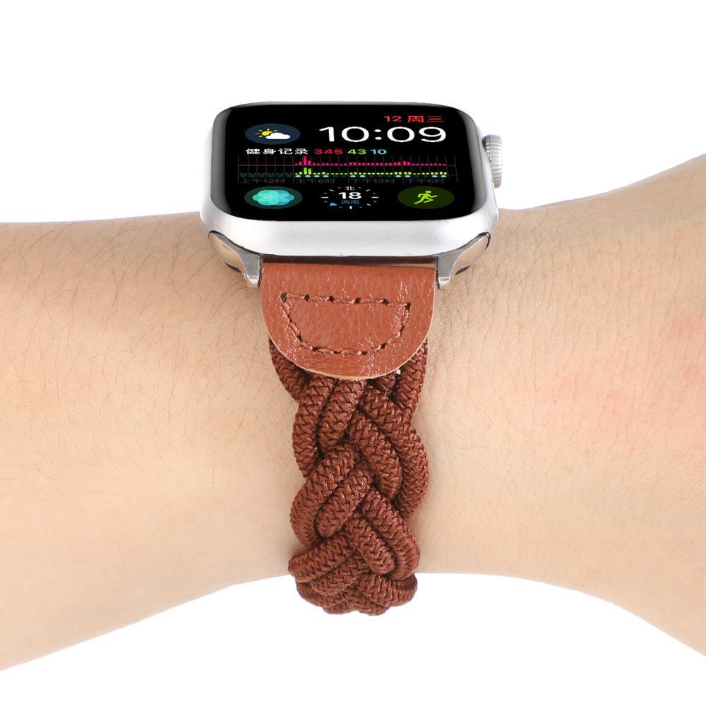 Watchbands Woven Strap for Apple Watch Band 44mm 40mm iWatch bands 38mm 42mm Belt Nylon Sport Loop bracelet watchband for series 6 5 4 3 SE|Watchbands|