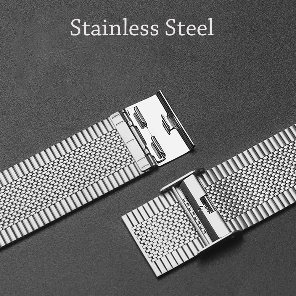 High-Quality Steel Mesh Strap For Series 7 6 5 4 Luxury Metal Bracelet