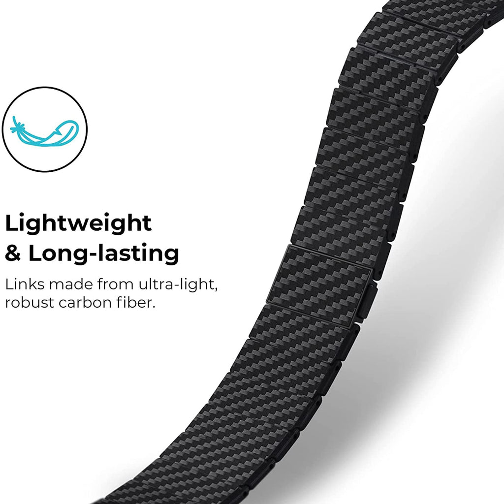High-Quality Strap Series 7 6 Carbon Fiber Metal Belt Slim Bracelet