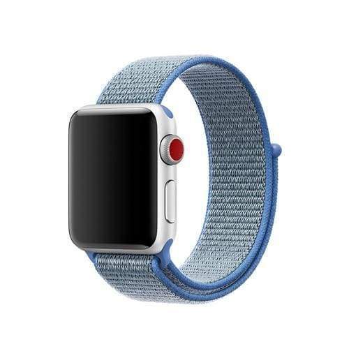 accessories 1 Tahoe Blue / 38mm/40mm Apple Watch band Nylon sport loop strap 44mm/ 40mm/ 42mm/ 38mm iWatch Series 1 2 3 4 bracelet hook-and-loop wrist watchband accessories - US fast shipping