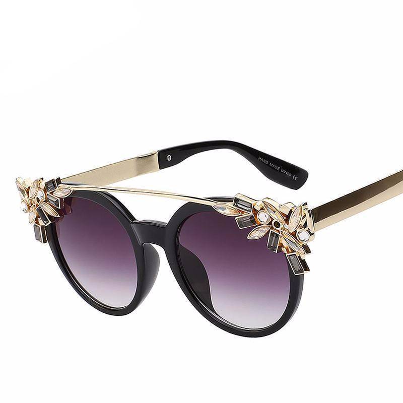 adgang lov Topmøde www.Nuroco.com - 5 Designs Crystal Stone Cateye Sunglasses UV400 - SUN14