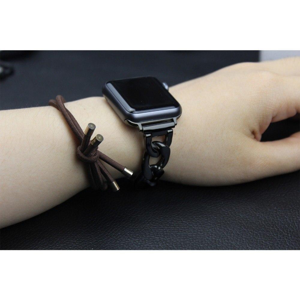 accessories Apple Watch Series 5 4 3 2 Band, Chain link Bracelet Strap Metal Wrist Belt Replacement Clock Watch, 38mm, 40mm, 42mm, 44mm