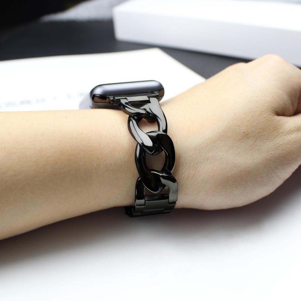 accessories Apple Watch Series 5 4 3 2 Band, Chain link Bracelet Strap Metal Wrist Belt Replacement Clock Watch, 38mm, 40mm, 42mm, 44mm
