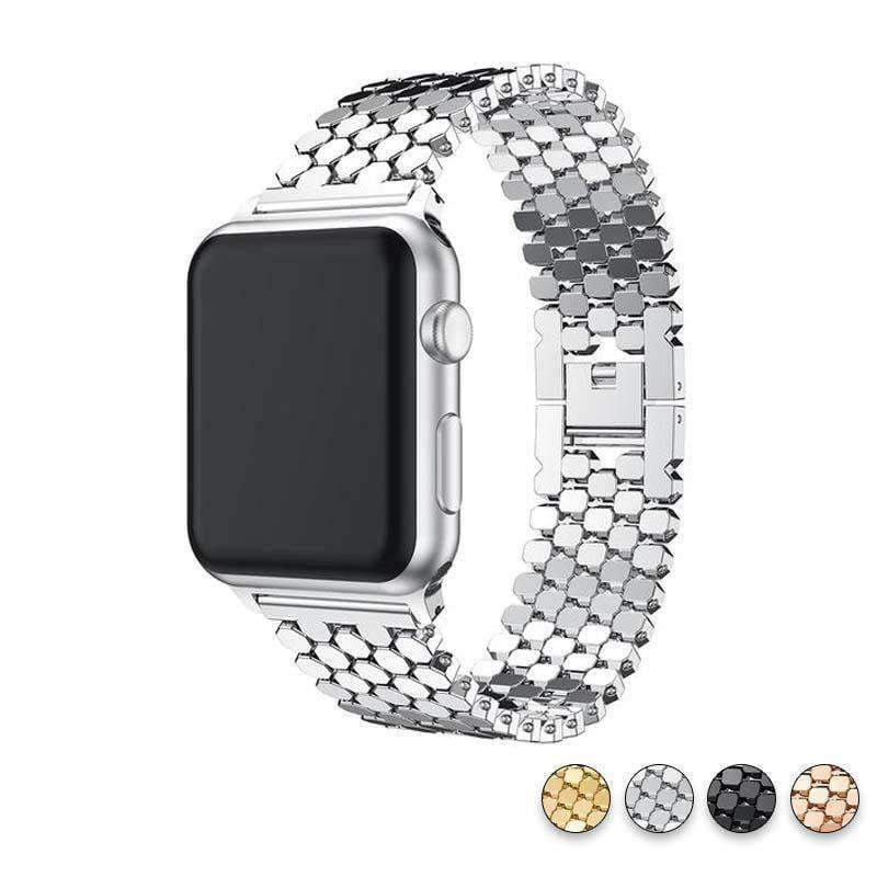www.Nuroco.com - Apple watch band honeycomb Stainless steel iwatch