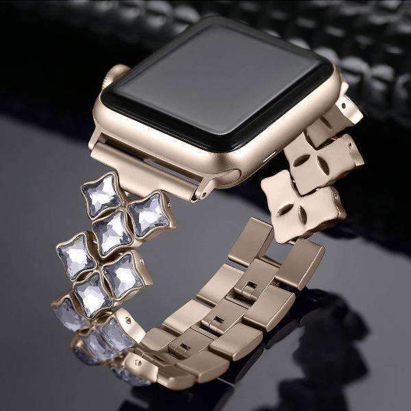 www.Nuroco.com - Apple Watch bands rose gold Bling diamond