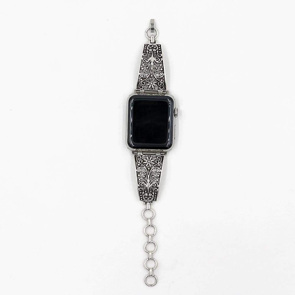 Women Apple Watch Band 40mm 44mm, Adjustable Iwatch Bracelet 41mm, Sterling  Silver Heart Charm, Apple Watch Bangle 38mm 45mm, Links Bracelet 