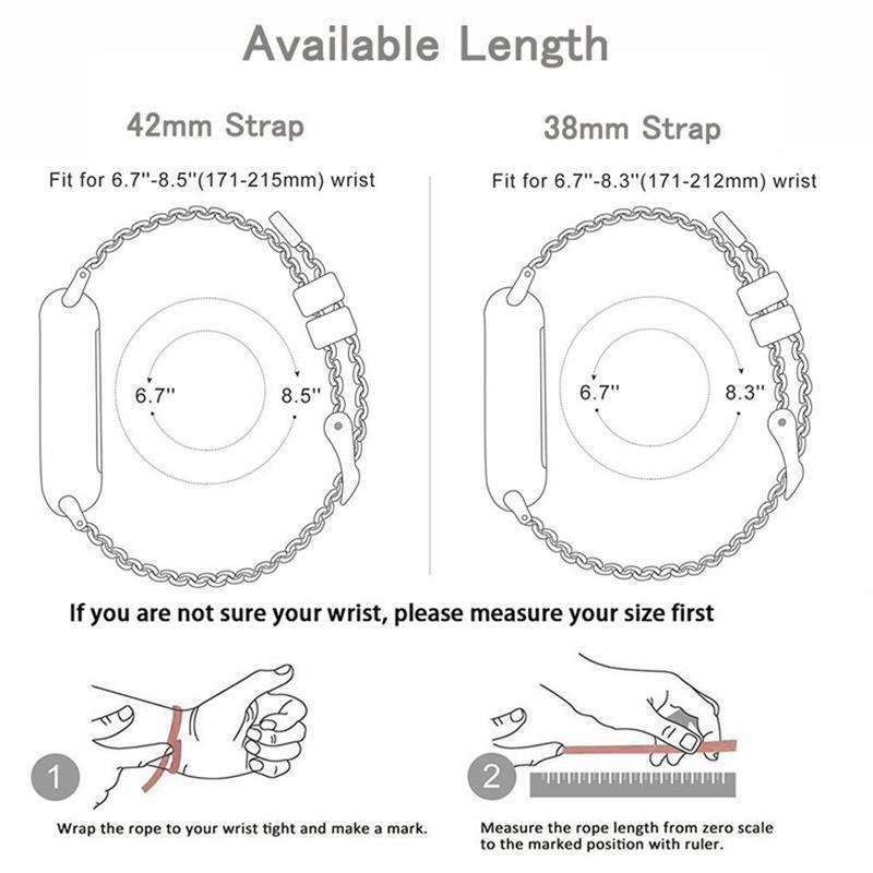 Size Guide Apple Loop Band Sizing Apple Watch Sizing Chart Size