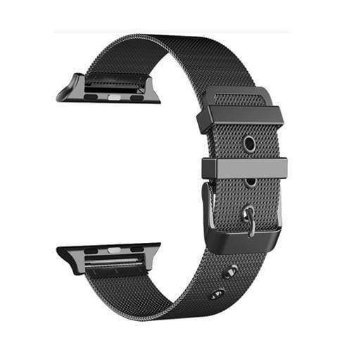accessories Black / 38mm / 40mm Apple Watch Series 5 4 3 2 Band, Sport Milanese Loop with buckle, Stainless Steel iwatch 38mm, 40mm, 42mm, 44mm - US Fast Shipping