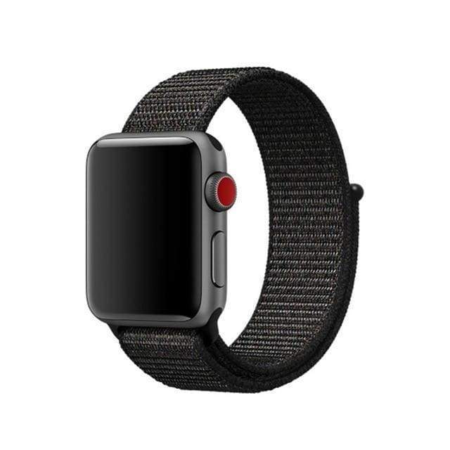 accessories black red / 38mm/40mm Apple Watch band Nylon sport loop strap 44mm/ 40mm/ 42mm/ 38mm iWatch Series 1 2 3 4 bracelet hook-and-loop wrist watchband accessories - US fast shipping