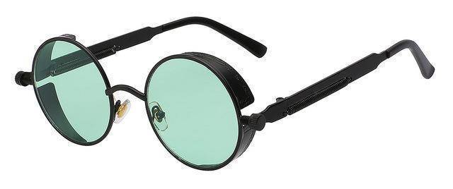 12 Colors, Gothic Steampunk Vintage Retro Round Sunglasses UV400