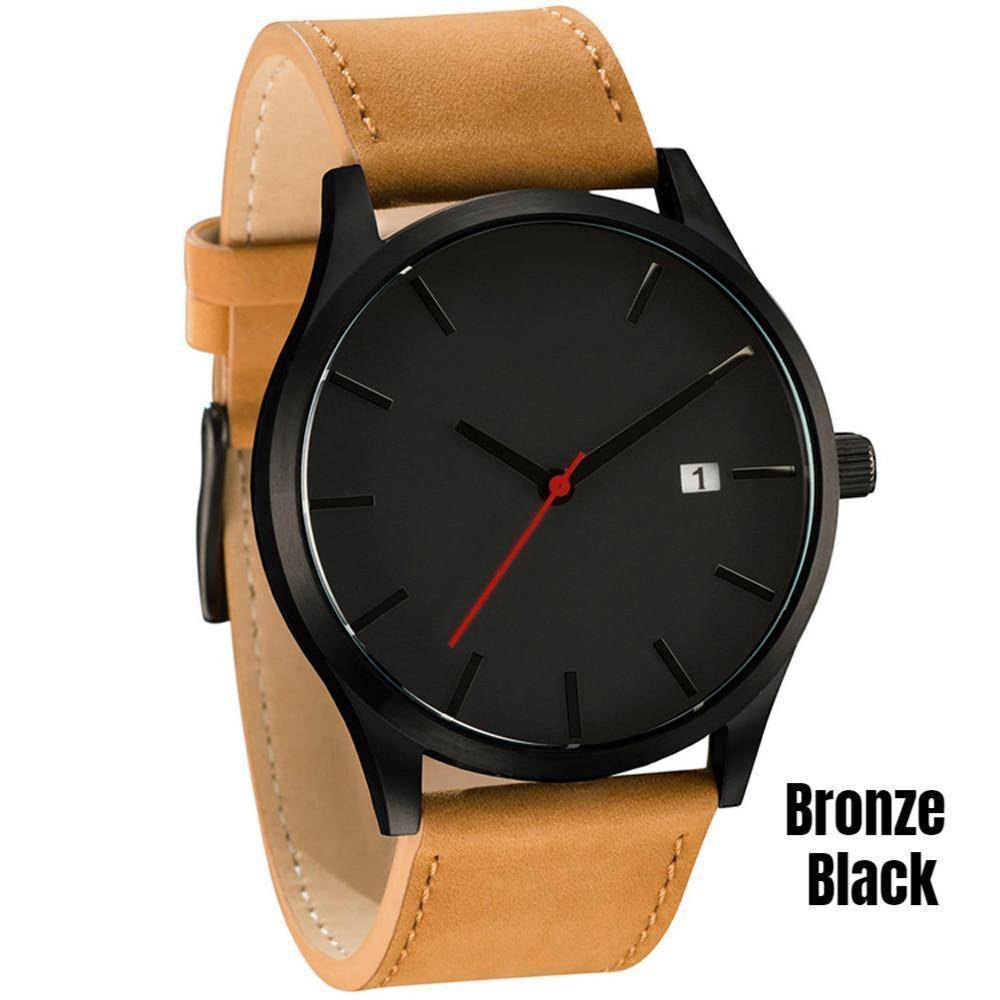 Accessories Bronze Black Minimalist Unisex Designer Watches