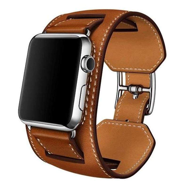 accessories Brown / 38mm / 40mm Apple Watch Series 5 4 3 2 Band, Leather Double Tour wrap Bracelet Strap Watchband fits 38mm, 40mm, 42mm, 44mm - US Fast Shipping
