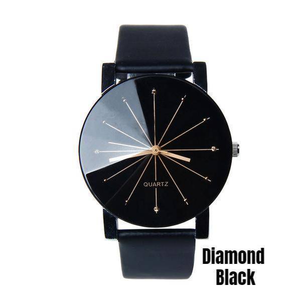Accessories Diamond Black Minimalist Unisex Designer Watches