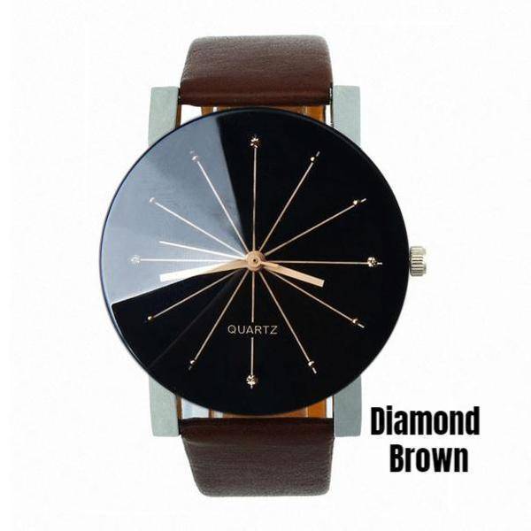 Accessories Diamond Brown Minimalist Unisex Designer Watches