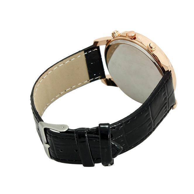 Accessories Geneva Leather Quartz watch
