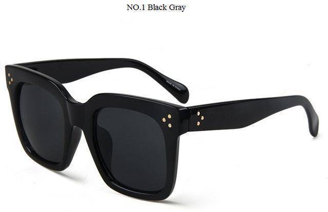 accessories HK0652 black gray Kim Flat Top Sunglasses