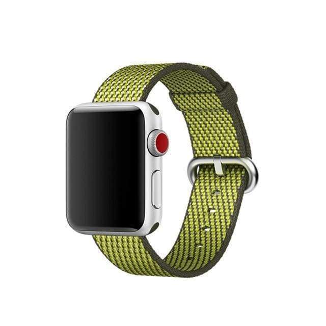 accessories lime green / 38mm / 40mm Apple Watch Series 5 4 3 2 Band, Sport Woven Nylon Strap, Wrist bracelet belt fabric-like nylon band for iwatch 38mm, 40mm, 42mm, 44mm - US Fast Shipping