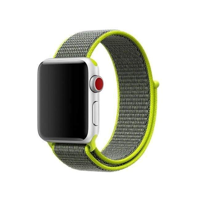 accessories loop light yellow / 38mm/40mm Apple Watch band Nylon sport loop strap 44mm/ 40mm/ 42mm/ 38mm iWatch Series 1 2 3 4 bracelet hook-and-loop wrist watchband accessories - US fast shipping