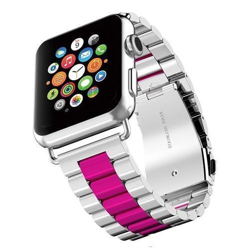 Accessories Magenta / 38mm/40mm Apple watch sport strand band, Link band, 44mm, 42mm, 40mm, 38mm, Series 1 2 3 4 Stainless Steel, US Fast shipping