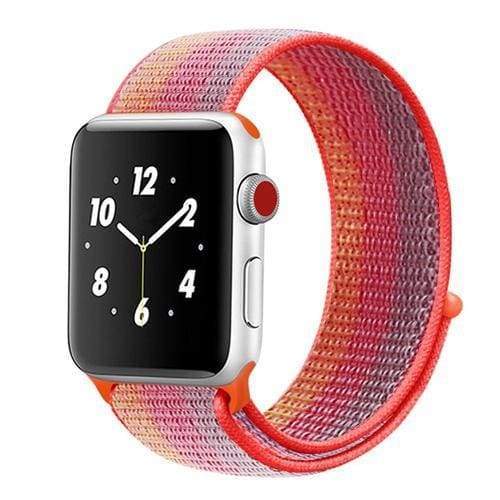 accessories orange blue / 38mm/40mm Apple Watch band Nylon sport loop strap 44mm/ 40mm/ 42mm/ 38mm iWatch Series 1 2 3 4 bracelet hook-and-loop wrist watchband accessories - US fast shipping