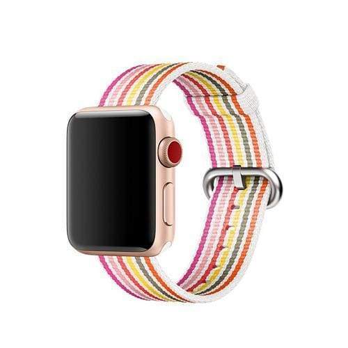 accessories peach / 38mm / 40mm Apple Watch Series 5 4 3 2 Band, Sport Woven Nylon Strap, Wrist bracelet belt fabric-like nylon band for iwatch 38mm, 40mm, 42mm, 44mm - US Fast Shipping