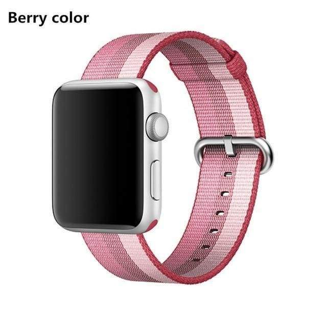 accessories Rose / 38mm / 40mm Apple Watch Series 5 4 3 2 Band, Best Apple watch band Nylon Woven Loop 38mm, 40mm, 42mm, 44mm