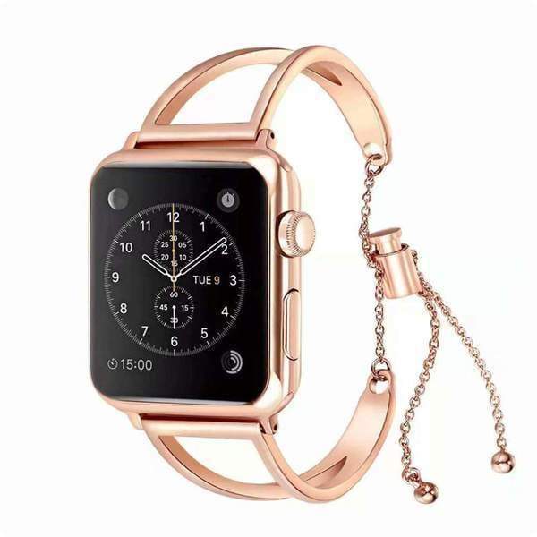 accessories Rose Gold 3 / 38mm/40mm Apple Watch Series 5 4 3 2 Band, Cuff Rose Gold Band, Stainless Steel, Women Strap, Bangle Bracelet, fits 38mm, 40mm, 42mm, 44mm