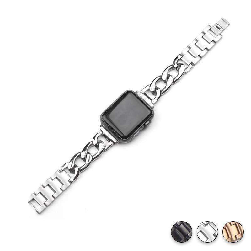 accessories Silver / 38mm/40mm Apple Watch Series 5 4 3 2 Band, Chain link Bracelet Strap Metal Wrist Belt Replacement Clock Watch, 38mm, 40mm, 42mm, 44mm-USA Fast Shipping