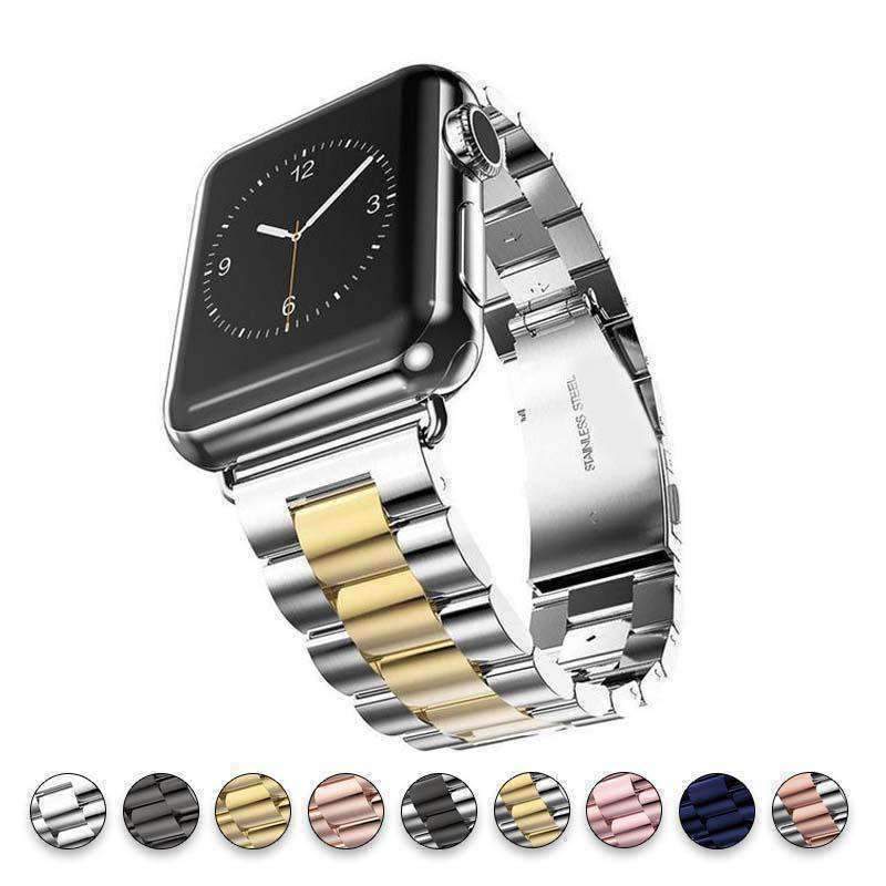 Accessories two tone / 38mm/40mm Apple watch sport strand band, Link band, 44mm, 42mm, 40mm, 38mm, Series 1 2 3 4 Stainless Steel, US Fast shipping