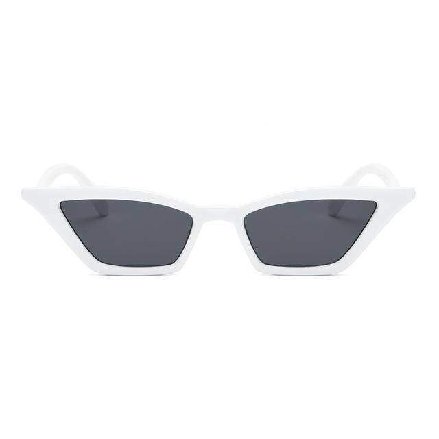 Accessories white / with Sunglasses Bag Retro Vintage Sunglasses Women Cat Eye