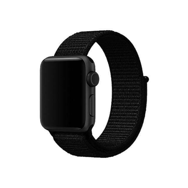 accessories whole black / 38mm/40mm Apple Watch band Nylon sport loop strap 44mm/ 40mm/ 42mm/ 38mm iWatch Series 1 2 3 4 bracelet hook-and-loop wrist watchband accessories - US fast shipping