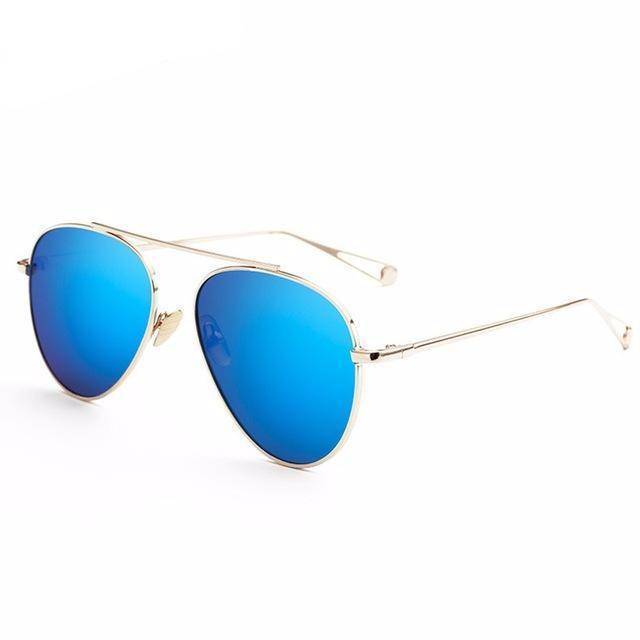 acessories Blue Mirror Retro sunglasses