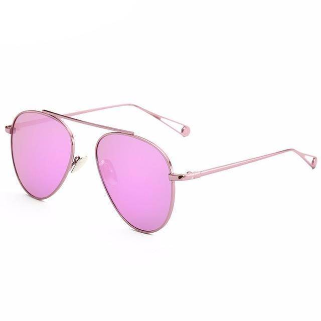 acessories Purple Mirror Retro sunglasses
