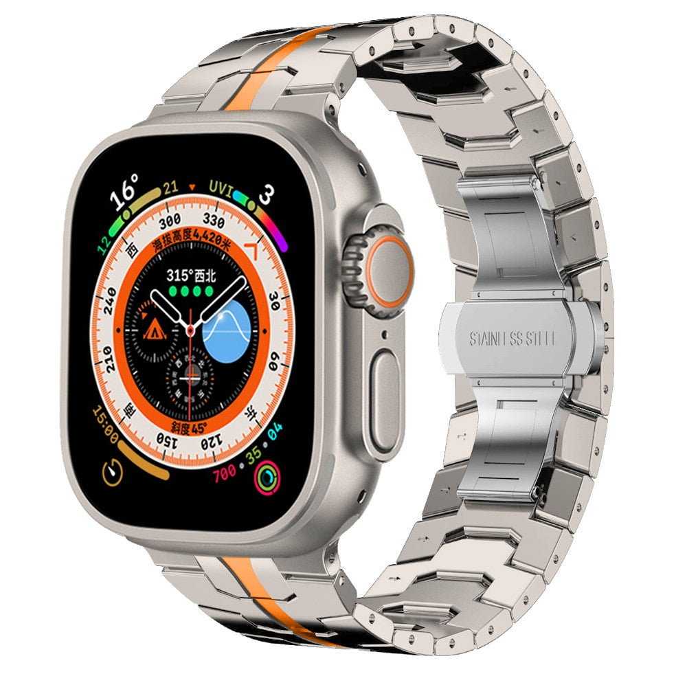 50% Off Ultra Titanium Color Strap For Apple Watch 49mm 45mm