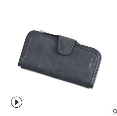 Apple 1257-1 black New Women Casual Wallet Brand Cell Phone Wallet Big Card Holders Wallet Handbag Purse Clutch Messenger Shoulder Straps Bag