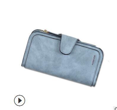 Apple 1257-1 blue New Women Casual Wallet Brand Cell Phone Wallet Big Card Holders Wallet Handbag Purse Clutch Messenger Shoulder Straps Bag