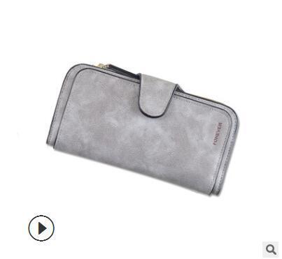 Apple 1257-1 gray New Women Casual Wallet Brand Cell Phone Wallet Big Card Holders Wallet Handbag Purse Clutch Messenger Shoulder Straps Bag