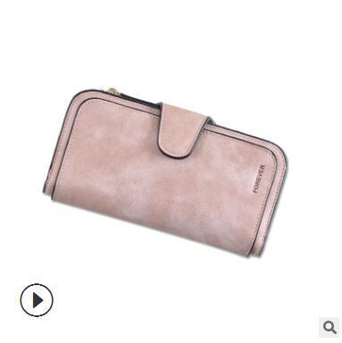 Apple 1257-1 pink New Women Casual Wallet Brand Cell Phone Wallet Big Card Holders Wallet Handbag Purse Clutch Messenger Shoulder Straps Bag
