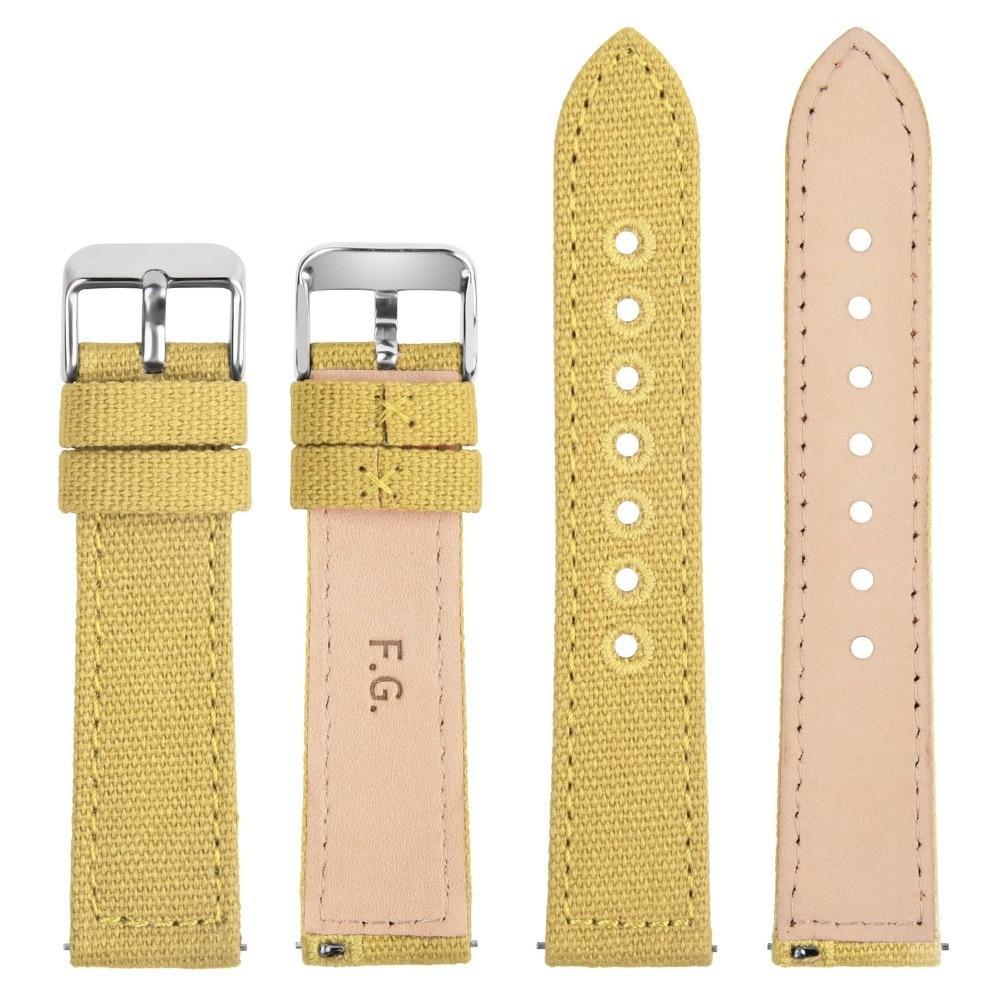 8 Colors for Quick Release Canvas Watch Band, Fullmosa NATO style Watch Strap 18mm 20mm 22mm 24mm Replacement Watch Straps