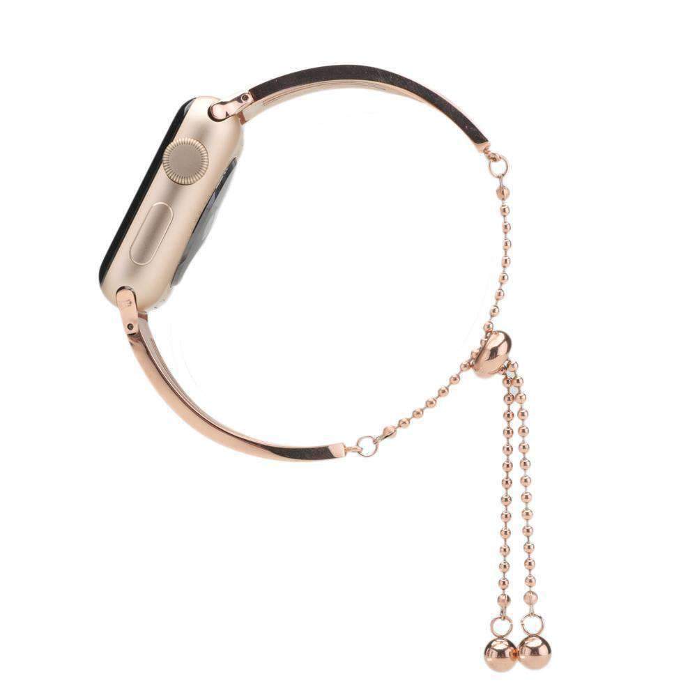 Cuff Stainless Steel Strap Fits Series 7 6 5 4 Luxury iWatch Bracelet