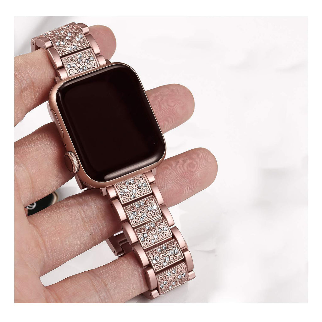 Apple Apple Watch bling band, women Diamond rhinestone stainless steel strap bracelet, iWatch series 5 4 3 , 40mm 44mm 38mm 42mm