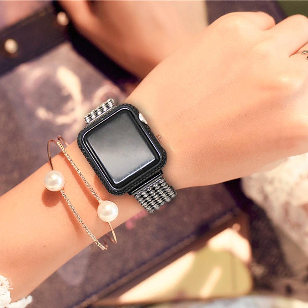 44 mm Apple watch bling lab Diamond bezel case +Apple watch band Series  4,5,6,SE