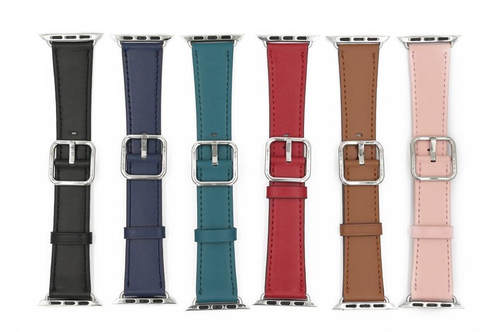 Classic Buckle Band Calf Leather With Square Buckle Series 7 6 5 4