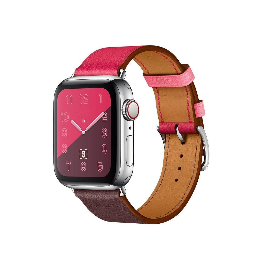 Apple Apple Watch Series 5 4 3 2 Band, Leather Single Tour Strap, Bracelet iWatch 38mm, 40mm, 42mm, 44mm - US Fast Shipping