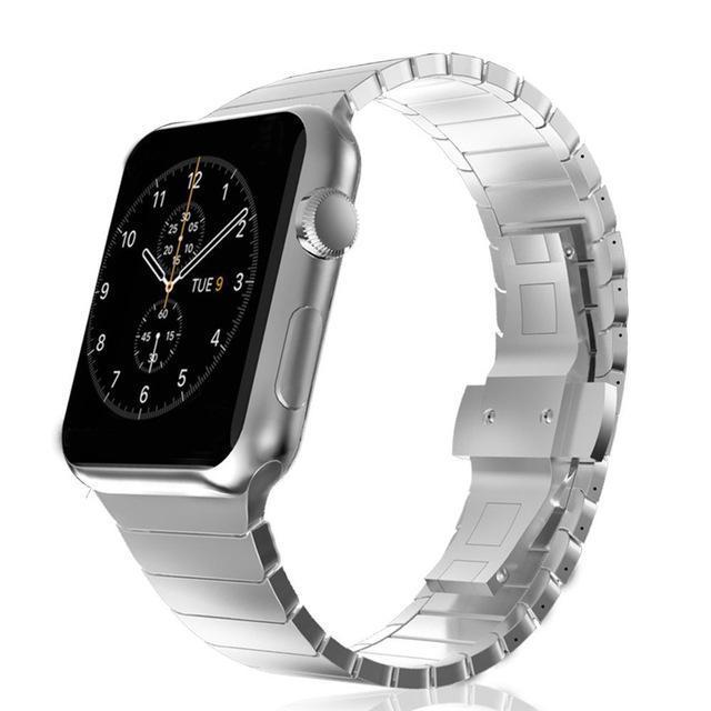 www. - Luxury Stainless Steel link bracelet band for apple watch  Series 1 2 3 4 band
