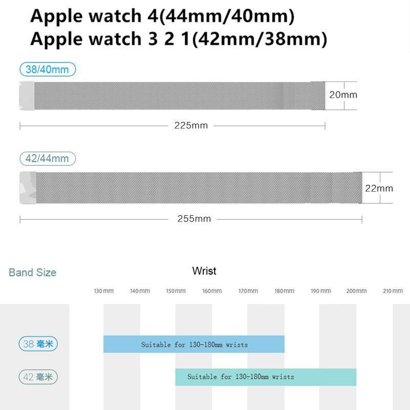 Apple Apple Watch Series 6 5 4 Band, Women Magnetic Milanese Loop Watchband