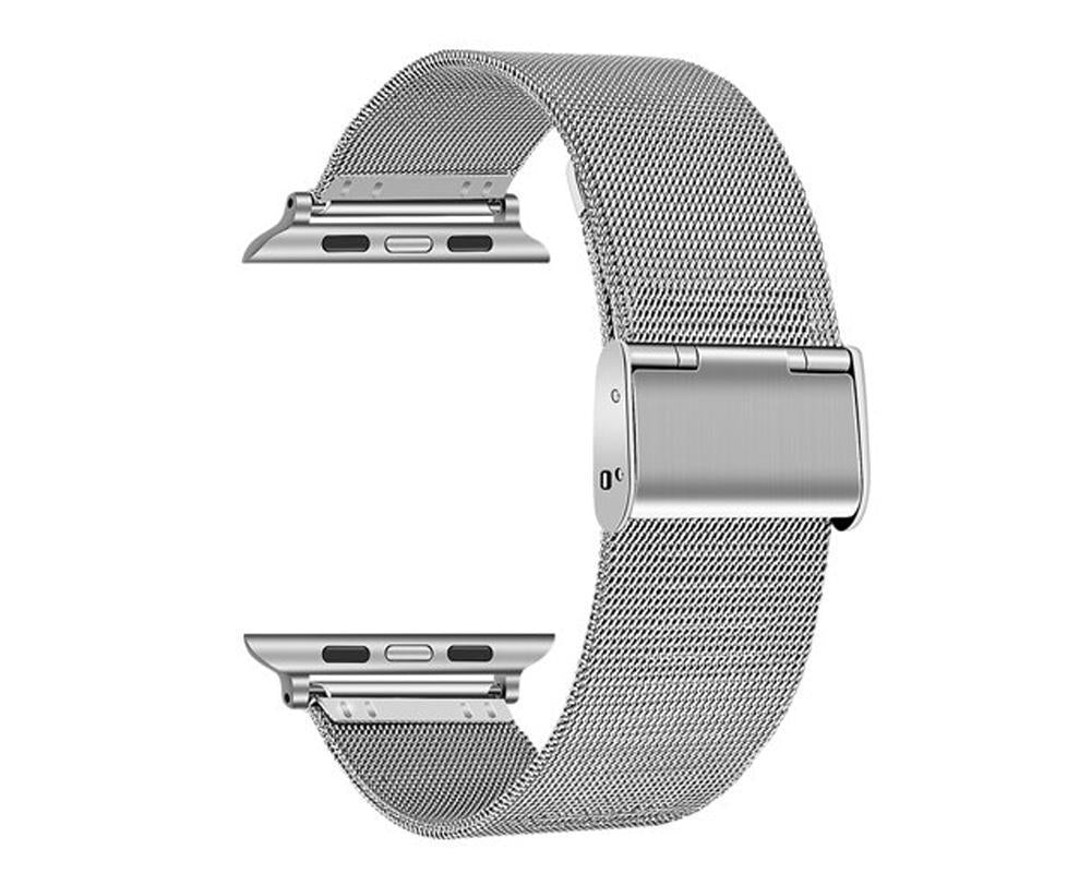 Apple Watch Band Milanese Mesh Sleek Loop Steel Watchband w Buckle 7 6